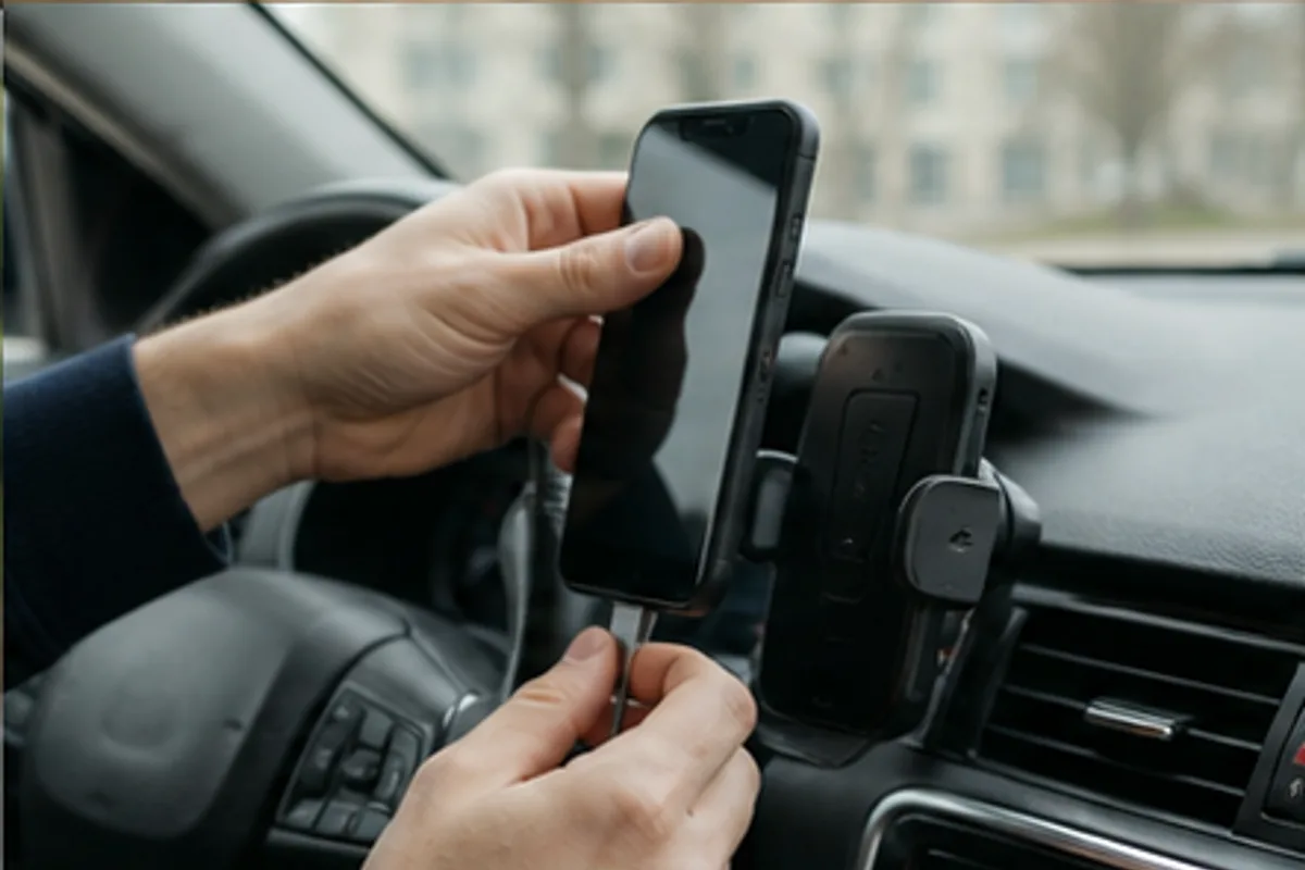 A Safer Car Phone Mount for Daily Navigation in an everyday setting