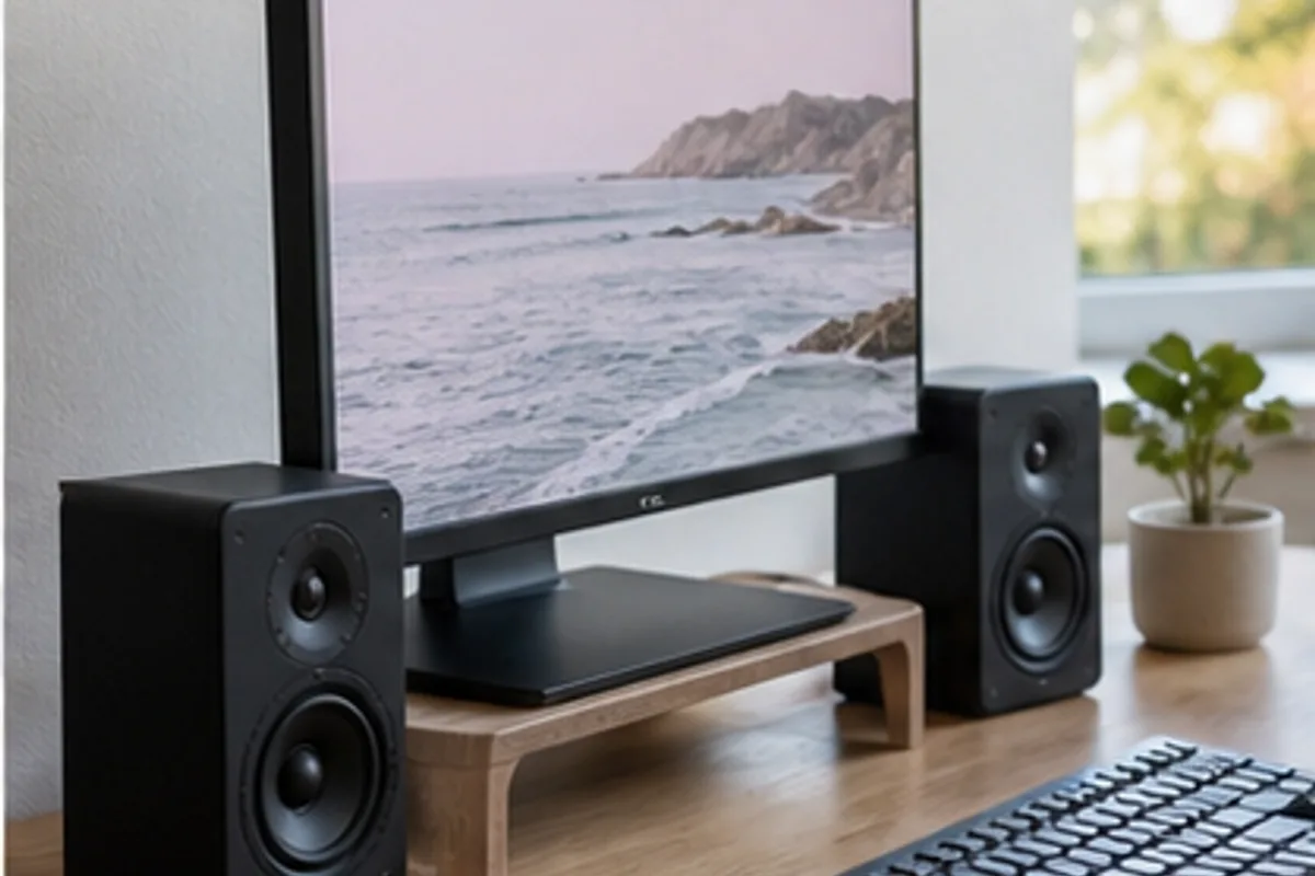 Desktop Speakers for Work, Music, and Games in an everyday setting