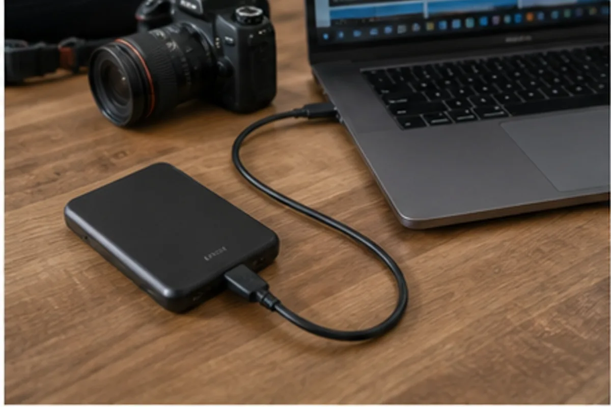 An External SSD for Backup and Portable Work in an everyday setting