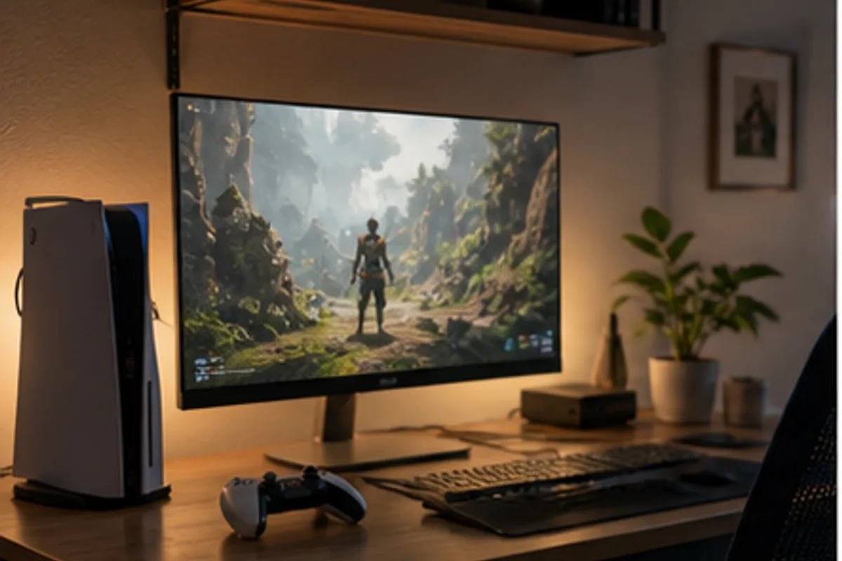 A Gaming Monitor for Console and Desk Use in an everyday setting