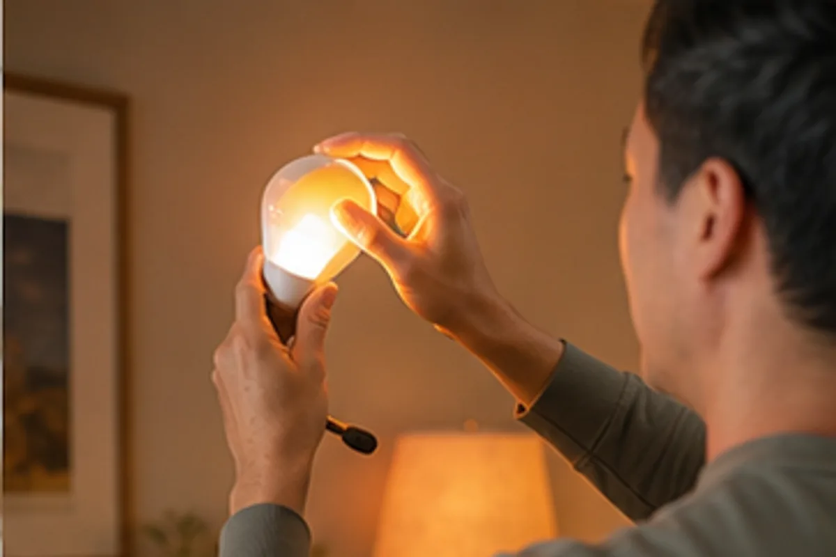 Starting with Smart Bulbs in One Room in an everyday setting