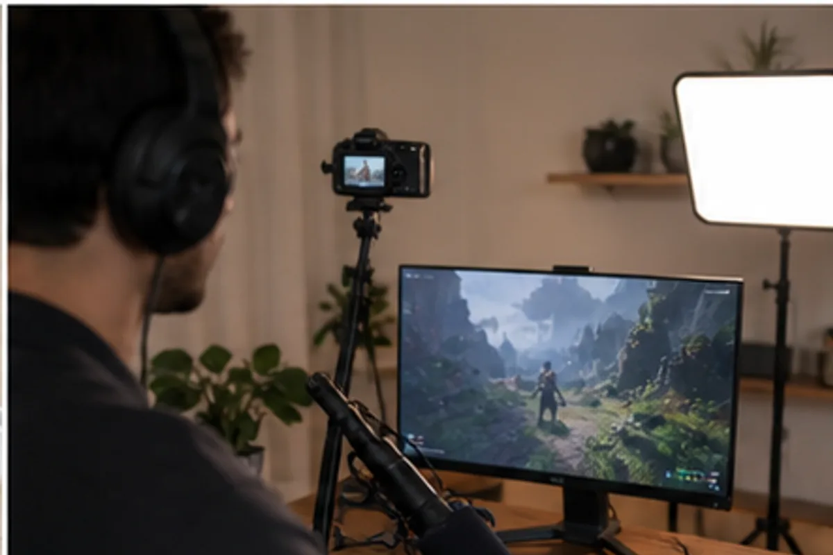 A Simple Camera and Light Setup for Game Streaming in an everyday setting